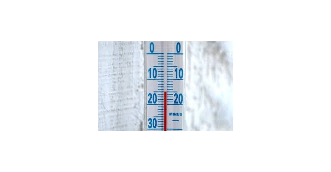 termometr wskazujacy niska temperature