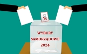 ilustracja z urna wyborcza, dwie rece wrzucajace karty